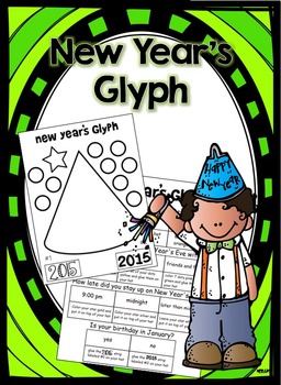 Preview of New Year's Party Hat Color, Cut and Paste Glyph