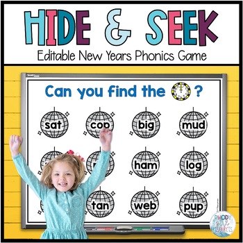 Preview of New Years Phonics Games - New Years Activities
