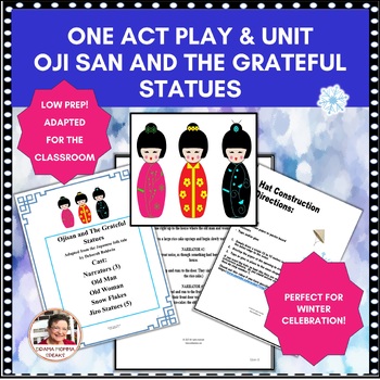 Preview of One Act Play| Ojisan and the Grateful Statues Japanese Folk Tale Grades 4 to 6