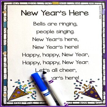 Preview of New Years Poem for Kids