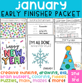 New Year Early Finisher Activity Packet │January Worksheet