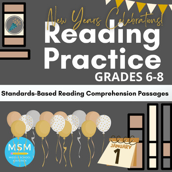 Preview of New Years Reading Comprehension Practice - Informational Text