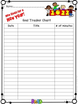Goal Tracking Chart