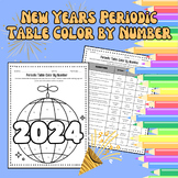 New Years Reading the Periodic Table Color by Number