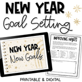 New Years Resolution Goal Setting 2023 | Printable and Dig