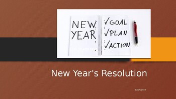 Preview of New Years Resolution PowerPoint