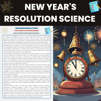 Preview of New Years Resolutions Science | Science of New Years Resolutions