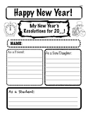 New Years Resolution Template