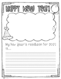 New Year's Resolution Writing Prompt FREEBIE