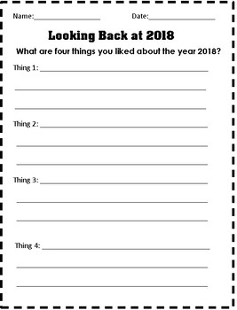 New Years Resolutions 2019 -- Goal Setting Worksheets - Lower Elementary