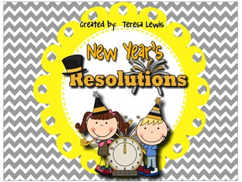 Preview of New Year's Resolutions ActivInspire Flipchart Hall Display