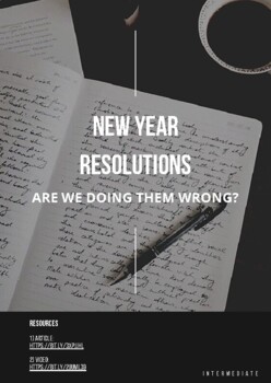 Preview of New Years Resolutions: Speaking & Vocabulary