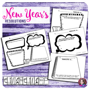 Preview of New Years Resolutions 2017 - Writing Activities