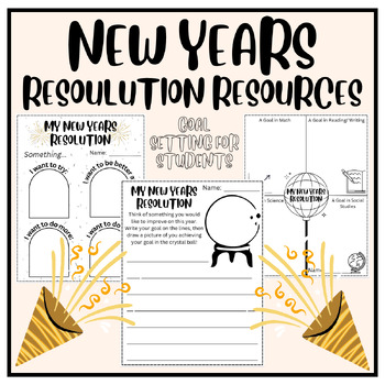 Preview of New Years Resources | Goal Setting for Students