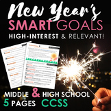 New Year's SMART Goals, Multimedia CCSS Lesson Plan + Poet