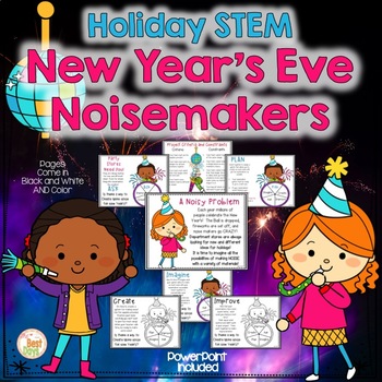 Preview of New Years STEM | Holiday STEM  New Years Eve Noisemakers