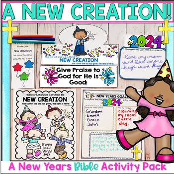 Vision Board Project for Kids -New Year 2024 Goals Setting Activity for  Students