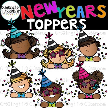 Preview of New Years Toppers Clipart  {New Years Clip art}