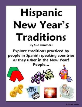 Preview of New Year's Traditions in Spanish Speaking Countries PowerPoint & Signs