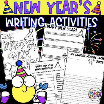 New Years Writing Activities 2024 For First Grade By Kiddie Concepts