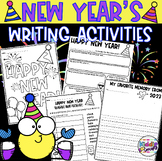 New Years Writing Activities 2024 for first grade
