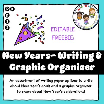 Preview of New Years Writing Pages and Graphic Organizers- FREEBIE!