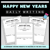 New Years Writing Prompts - 30 Days of Writing for the New