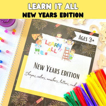Preview of Preschool Winter Worksheets | New Year Winter Break | Homework Packet