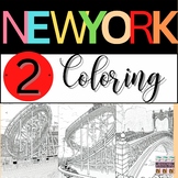 New York City Coloring Pages for Adults: 12 Iconic Landmar