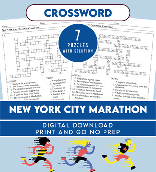 Preview of New York City Marathon Crossword Puzzle