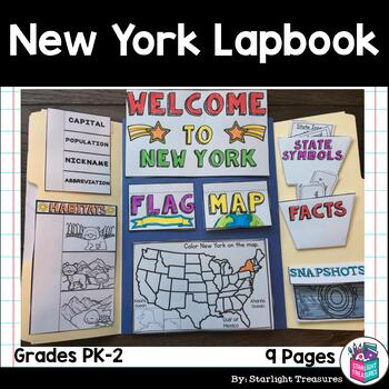 Preview of New York Lapbook for Early Learners - A State Study