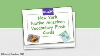 Preview of New York Native American Flash Cards