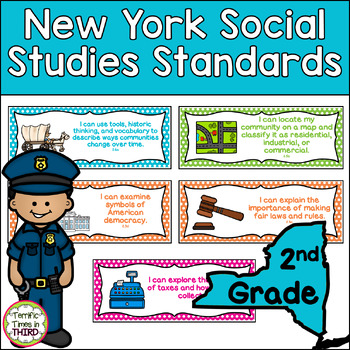 Preview of New York Social Studies Standards Posters for 2nd Grade