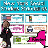 New York Social Studies Standards Posters for Kindergarten