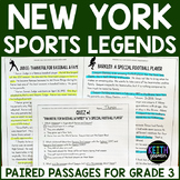 New York Sports Legends Paired Passages (Grade 3) Distance