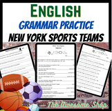 New York Sports Team Themed Grammar Reinforcement Print an