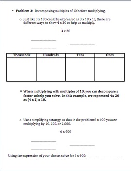 New York State Common Core Math Grade 4 Module 3 Guided Notes by Chris