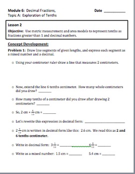 Preview of New York State Common Core Math Grade 4 Module 6 Guided Notes