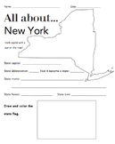 New York State Facts Worksheet: Elementary Version