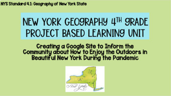 Preview of New York State Geography Project Based Learning 