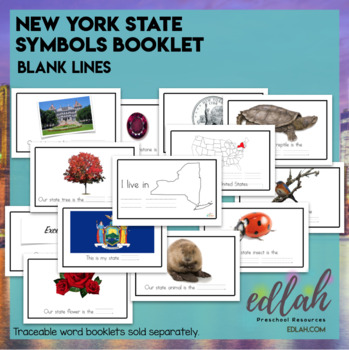 Preview of New York State Symbols Booklet - Blank Lines