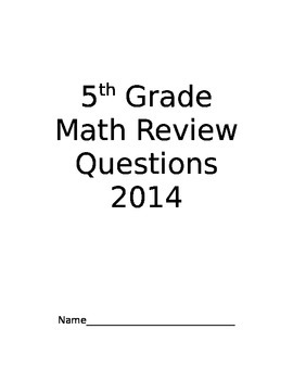 Preview of New York State 2014  5th Grade Sample Test Questions For Practice