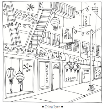 Download New York Winter Coloring Pages By Professional Coloring Book Artist Detailed