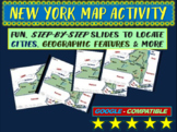 New York (state) Map Activity- fun, engaging, follow-along