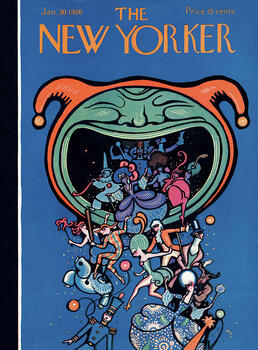 Preview of New Yorker Covers, 1926, stunning 1920s art. High res images