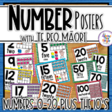New Zealand Classroom Number Posters - English with Maori 
