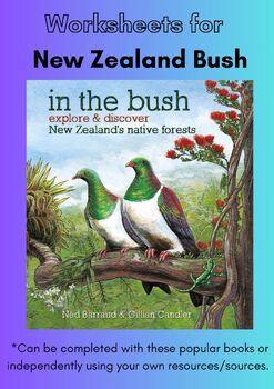 Preview of New Zealand Bush, Explore & discover New Zealand’s native forests, Worksheets