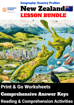 Preview of New Zealand Country Study (9-Lesson Geography Bundle)