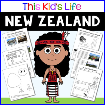 Preview of New Zealand Country Study: Reading & Writing + Google Slides/PPT
