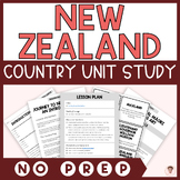 New Zealand Country Unit Study | Reading, Worksheets, Acti